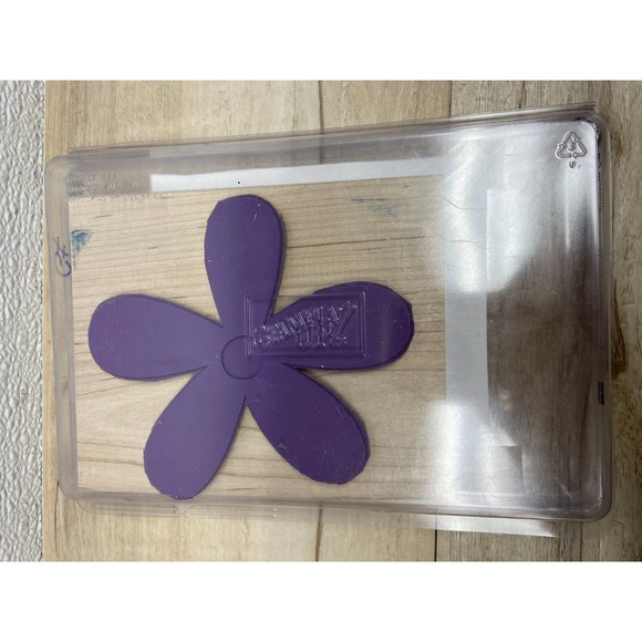 2007 Stampin Up Big Blossom Wood Mounted Rubber Stamp - Picture 3 of 3